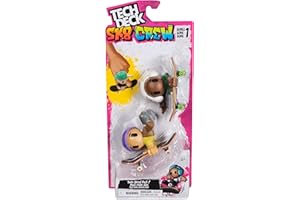 Tech Deck Sk8 Crew, confezione da 2 fingerboard con personaggi, mini skateboard da collezione personalizzabili, giocattoli per bambini da 5 anni in su (i modelli possono variare)