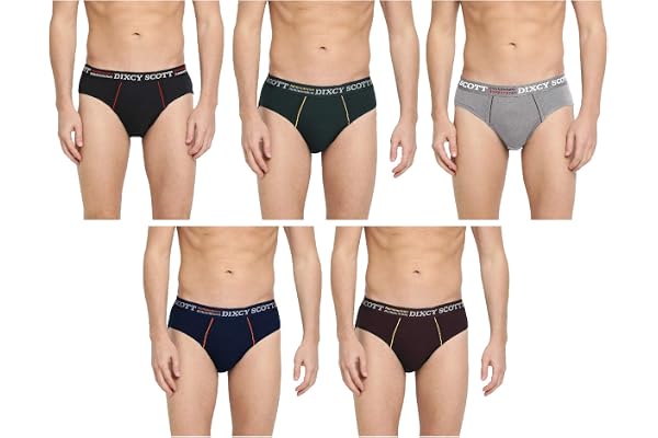 Dixcy Scott Originals Men 100% Combed Cotton Brief (Pack of 5)
