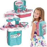 Ogi Mogi Toys Doktor Oyun Seti Eğitici 2&rsquo;si 1 Arada Sırt &Ccedil;antası