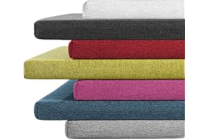 Waigg Kii Bankkissen, 2-Sitzer, 3-Sitzer, für drinnen und draußen, 80/100/120 cm, lange Bank-/Stuhlkissen für Schaukel, Terrasse, Zuhause (80 x 35 x 3 cm, schwarz)