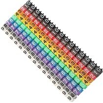 Marcatori Cavo A Clip Colorati - 100 Pezzi, 6 Mm, Per Identificazione Cavi Di Rete E Tubi