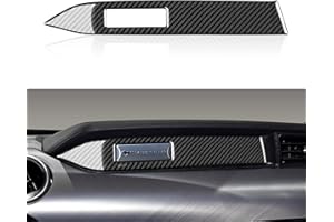 OYDDL Autocollant pour tableau de bord en fibre de carbone Housse Compatible avec Ford Mustang GT 2015 2016 2017 2018 2019 2020 Accessoires