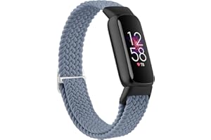 Oumida Elastic Solo Loop for Fitbit Luxe Strap for Women Men, Adjustable Stretchy Braided Sport Replacement Wristbands for Fitbit Luxe/Special Edition Fitness Tracker