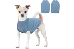 CITÉTOILE Pull Tricoté pour Chien et Chat - Vêtement d'Hiver Doux et Confortable - Pour Petite et Moyenne Taille, Bleu, M