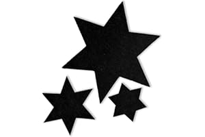 ‎MIQIO MIQIO® Design Filz Sterne 3er Set I 29 cm/ 16cm / 11 cm I Winter Weihnachten Tischdeko I nachhaltige Oekotex Untersetzer für Gläser, Kerzen, Vasen I schwarz