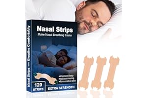 LABEHOLD Schnarchstopper Nasenpflaster Schnarchen - 120 Stück Nasal Strips Besser Atmen Nose-Strips, Anti Schnarch Nasenstrips für Schlafen und Sport
