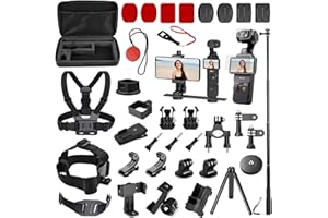 Zubehör Set Kit Bundle für DJI OSMO Pocket 3, oGoDeal Ständer, Hartschalenkoffer, Selfie Stick, Stativ, Magnethalterung, Handy-Halterung, Displayschutzfolie, Zubehör für OSMO Pocket 3