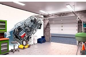 OEDIM Fotomural Vinilo para Pared Coche en 3D | Fotomural para Paredes | Mural | Vinilo Decorativo | Varias Medidas 500 x 300 cm | Decoración comedores, Salones, Habitaciones...