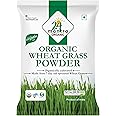 24 Mantra Organic Wheat Grass Powder - 100gms | Pack of 1 | 100% Organic | Chemical Free & Pesticides Free