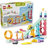 LEGO DUPLO Kasabası 3&rsquo;&uuml; 1 Arada Ara&ccedil;larla Yaratıcı Rampalar 10478-3 Yaş ve &Uuml;zeri &Ccedil;ocuklar i&ccedil;in Alevler, Koliler ve Kupa Gibi 