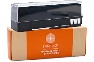 SPINCARE Sammetsborste för Rengöring av Vinylskivor | Mjuk Sammetsborste | Tar Bort Damm & Smuts