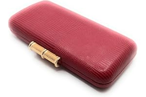 BRANDELIA Bolso Cartera De Mano Fiesta Boda Clutch de Ante Mujer con Cadena al Hombro