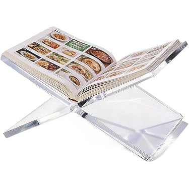 Boekenstandaard van Glashelder Acryl - Seeve Official