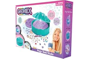 GEMEX - L'atelier pour créer son propre bijou - Prêt en moins de 3 minutes - Pour personnaliser encore plus de bijoux et accessoires - Pack Coquillage Nouvelle Génération