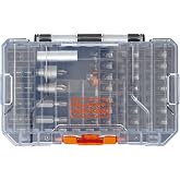 BLACK+DECKER SİYAH + DECKER Tornavida Ucu Seti, 40 Par&ccedil;a (BDAST40SETFF)