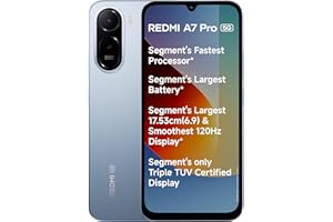 REDMI A7 Pro 5G (Mist Blue, 4GB RAM,128GB Storage) | Segment's Fastest Processor | Segment's Largest Battery | Segment's Largest & Smoothest 6.9in 120Hz Display