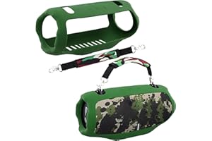 co2CREA Silikonowe etui na przenośny głośnik stereo Bluetooth JBL Xtreme 4, przenośny, ultralekki rękaw ochronny z uchwytem (nie zawiera głośnika)