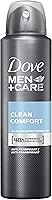 Dove Men+Care Deospray Clean Comfort Anti-Transpirant, 1 x 150 ml