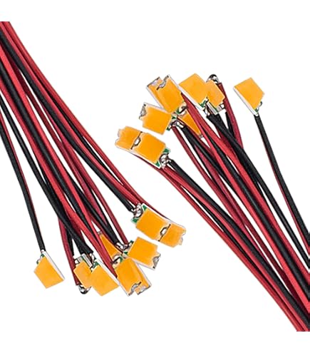 LEDs Micro SMD Pré-câblées - Lot De 20 Diodes Blanches 0805 - Pour Bricolage Et Projets électroniques