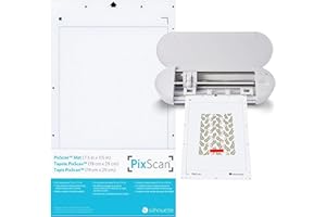 Silhouette America CUT-MAT-PIX8-3T PixScan Schneidematte für Silhouette Portrait, 7.5"x11.5", Weiß