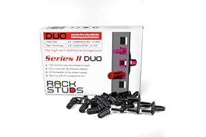 ‎RACKSTUDS DUO50 1RU Serie II Rack-Montage-Lösung - mühelose Alternative zu herkömmlichen Rack-Schrauben und Käfigmuttern & Server-Rack-Schrauben Ideal für Server-Hardware-Setup - 50er-Pack, Universalversion