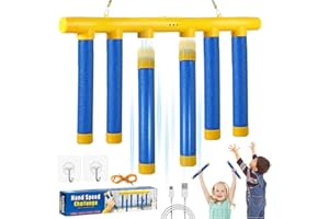71NMLY Catching Sticks Game, Giocattoli per l'allenamento di reazione con bastoncini che cadono – Gioco di cattura per coordinazione occhio-mano 3 marce di velocità Giochi Interattivi per Bambini Adulti
