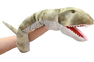 Lilizzhoumax Jouets en Peluche Serpent Marionnette à Main Simulation Jouet en Peluche Serpent Poupée Réaliste Jeu de rôle Mignon Jouets éducatifs interactifs pour Enfants Jouets Animaux