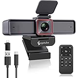 Angetube 4K Streaming Webcam con AI Tracking, HDR, AI doppio microfono con cancellazione del rumore, modalità specializzate W