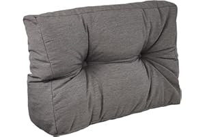 ‎DILUMA DILUMA Palettenkissen Europaletten - Rückenlehne - Lounge Kissen - 1x Rückenkissen 60 x 40 cm - Taupe - Wasser- & Schmutzabweisender Bezug - Indoor & Outdoor - 15cm dick