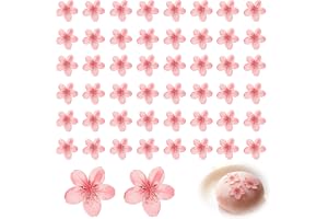 50st Ätbara Körsbärsblommor Födelsedags Sakura 3D Bröllop Kakettopp