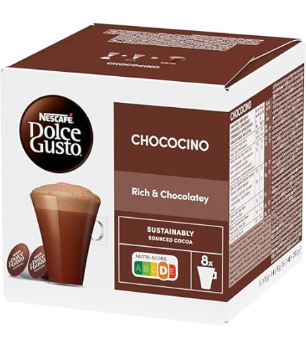 Nes.cafes Dolce Gusto Mocha Coffee Pods, Indulgent & Generous