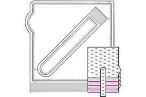 Irikdescia® Juego de 4 troqueles para scrapbooking, diseño de solapa cuadrada, efecto cascada, para álbumes de recortes, diarios y manualidades de papel, ICB0818FGPBDAOMO