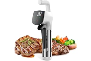 Sous Vide Roner,Biebuxo 850W roner cocina baja temperatura，3D Calefacción uniforme emperatura preciso temporizador para cocinar cocción de precisión para nutrición