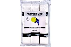 Premier Grip® Grepp padel | Perforerat grepp | Overgrip Padel | 6/12/60-pack | Racketgrepp | Maximal svettabsorption