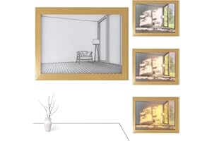 Audasi LED Decoración De Pintura De Iluminación, Ajustable De 3 Colores Decoración de Paredes y tableros pintura de iluminación, Experiencia Luz Y Sombra El Arte Del Marco De Fotos, Lighting Painting