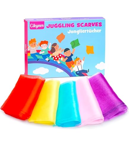 Lot De 20 Foulards De Jonglage En Soie Carrés 60x60 Cm - Rouge - Idéal Enfants, Maternelle, Spectacles, Jeux Sensoriels