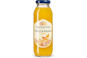 DAYMER BAY DRINKS Daymer Bay Apple & Mango Juice- Refreshingly Fruity, Freshly Squeezed Natural Ingredients, Not from Concentrate, Vegan, Gluten Free, 100% British Recyclable Packaging 24 x 250ml Glass Bottles