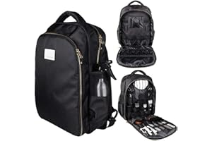 ZHFF Zaino da barbiere Strumento multifunzionale per parrucchiere Zaino Borsa da viaggio per attrezzi da trucco Organizer per forbici Clippers, zaino portatile