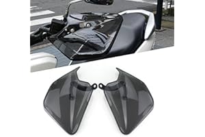 HEINMO Motocicleta Guardamanos Protector Escudo Parabrisas Compatible Con Yama' NVX NMAX AEROX 125 150 155 Xmax 300 400 HOND' ADV150 ADV160 PCX150 PCX160 PCX125 Anti Viento (Smoked A)