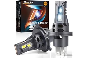 DeveChos H4 LED Lampadine: Senza Errori 32000LM 110W Auto Fari Kit Plug & Play Installazione e Antibrillio - IP68 Impermeabile LED Abbagliante e Anabbagliante Compatibile con 99% Veicoli