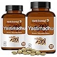 Herb Essential Yashtimadhu (Licorice) Tablets,500 mg, 120 Tablets For Respiratory & Gastric Wellness