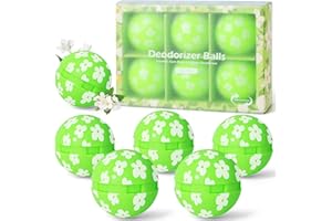 SCENT-HI Deodoranti per Scarpe, Armadietto, Borsa da Palestra, Confezione da 6 Palline Deodoranti da Ginnastica Ottimo Anche per Casa, Ufficio, Fresca Fragranza di Gelsomino