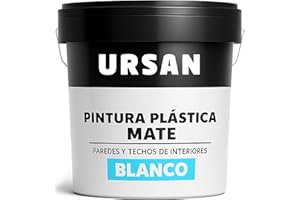 U URSAN DECORMAT INTERIOR MATE BLANCO 4L PARA PAREDES Y TECHOS-CUBRIENTE Y DE FACIL APLICACION