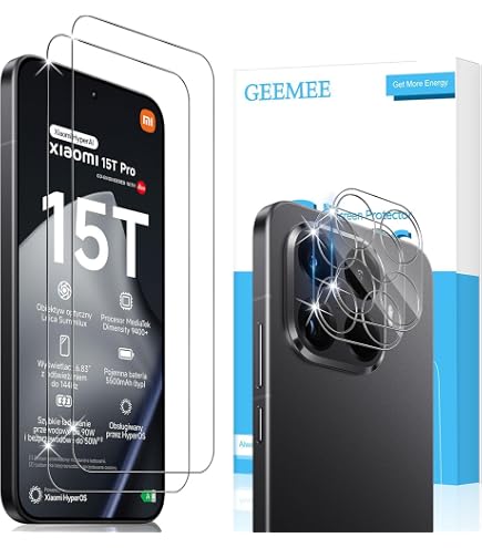 FDHYFGDY 3 Piezas Protector De Cámara Para Xiaomi 15T Y 15T Pro – Cristal Templado HD 9H, Antiarañazos, Cobertura Total Y Sin Burbujas – Protección Para Lente Trasera
