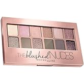 Maybelline New York The Blushed Nudes Eyeshadow Palette - Blush, 12 Highly Blendable Shades, Matte and Sheen Colours. The Blushed Nudes Eyeshadow Pale