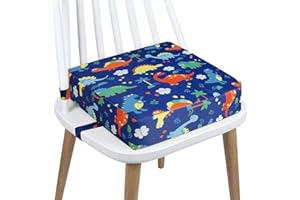 Tioheam Siège rehausseur pour Table,siège épais Lavable - siège Lavable avec Boucle sécurité à 2 Sangles réglables, rehaussement Chaise