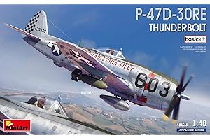 Miniart 1:48 - P-47D-30RE Thunderbolt, Basic Kit, Molded Color