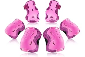 BOSONER Rodilleras para niños, protectores en línea, rodilleras, rodilleras, rodilleras, patines, patines, equipo de protección