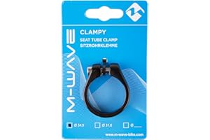 M-Wave CLAMPY Abrazadera de sillín, Unisex Adulto, Negro, Talla única