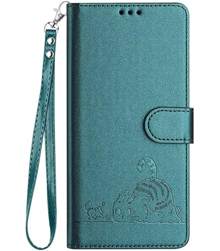 Caseroxx Custodia Bookstyle Per Cubot Max 2, Finta Pelle Rossa, Con Portacarte E Funzione Stand